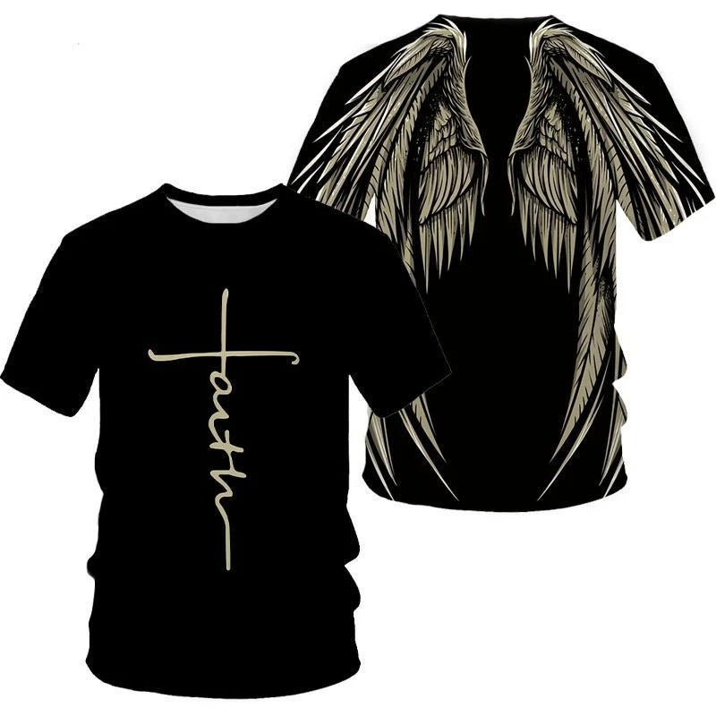Men's Casual Sports Couple Print T-shirt