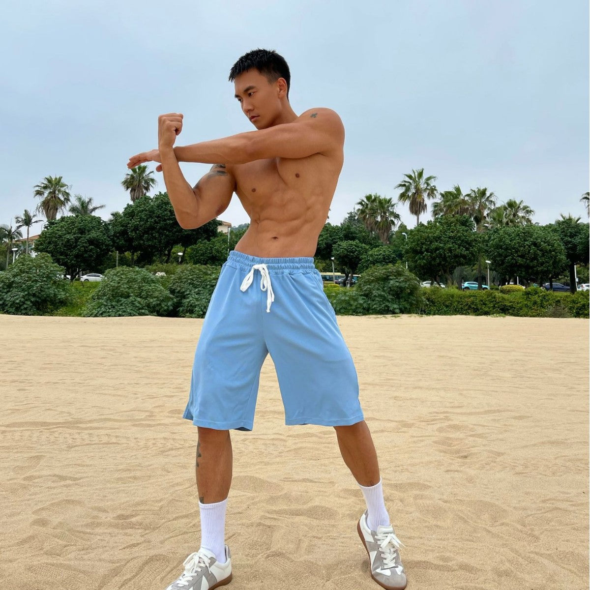 Workout Shorts Men's Loose Plus Size