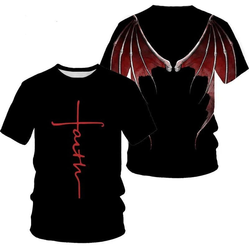 Men's Casual Sports Couple Print T-shirt