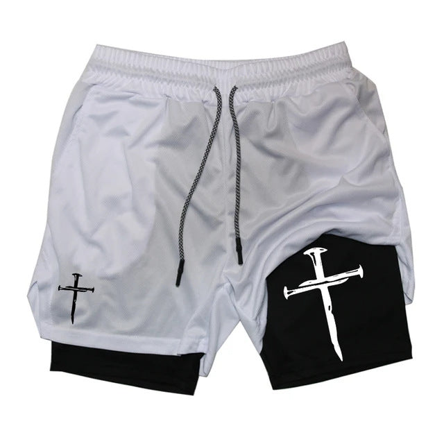 Funny Face Printed Sports Shorts
