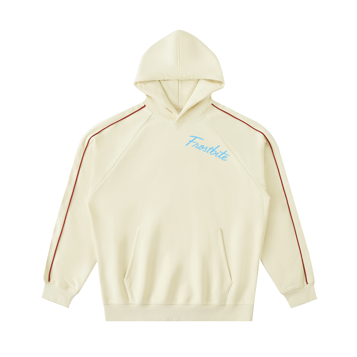 Contrast Piping Raglan Hoodie