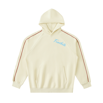 Contrast Piping Raglan Hoodie