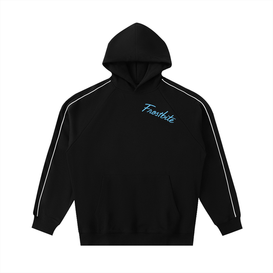 Contrast Piping Raglan Hoodie