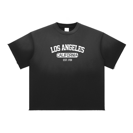 Sun Fade Raw Edge T-Shirt