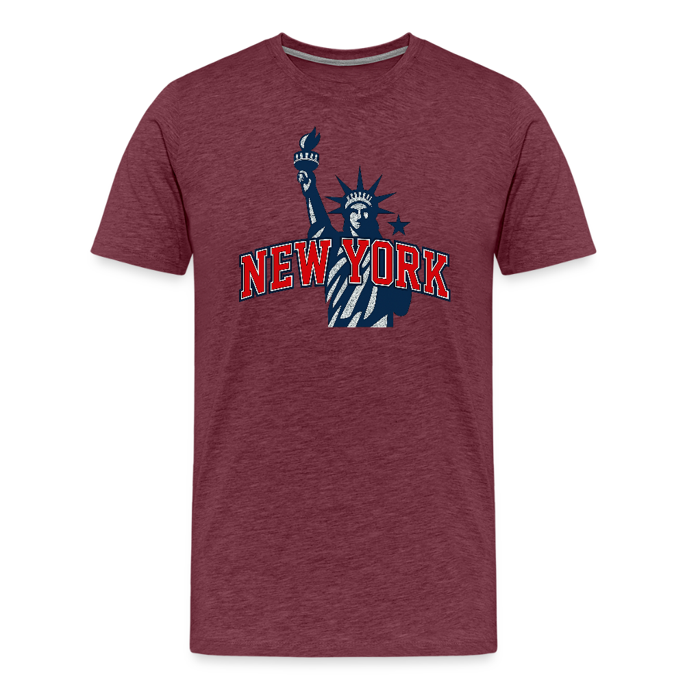 Men’s Premium T-Shirt - heather burgundy