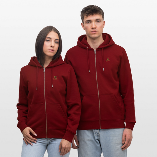 Stanley/Stella CULTIVATOR  Unisex Organic Hooded Jacket - burgundy
