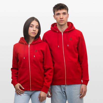 Stanley/Stella CULTIVATOR  Unisex Organic Hooded Jacket - red