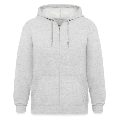 Men’s Heavyweight Hooded Jacket - heather white