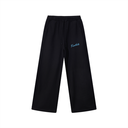 Contrast Tape Straight-Leg Sweatpants