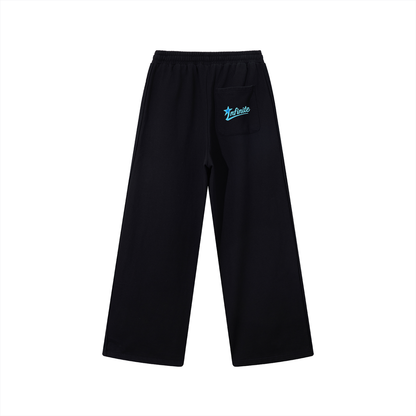 Contrast Tape Straight-Leg Sweatpants