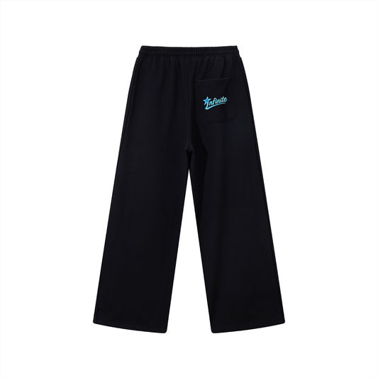 Contrast Tape Straight-Leg Sweatpants