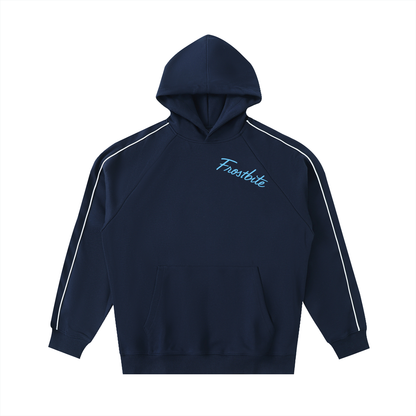 Contrast Piping Raglan Hoodie