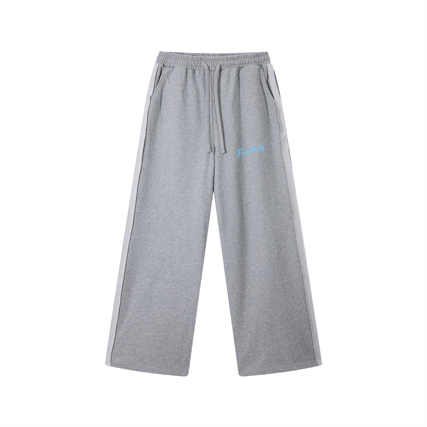 Contrast Tape Straight-Leg Sweatpants