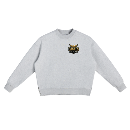 Fleece Side Slit Crewneck Sweatshirt