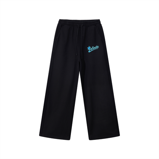 Contrast Tape Straight-Leg Sweatpants