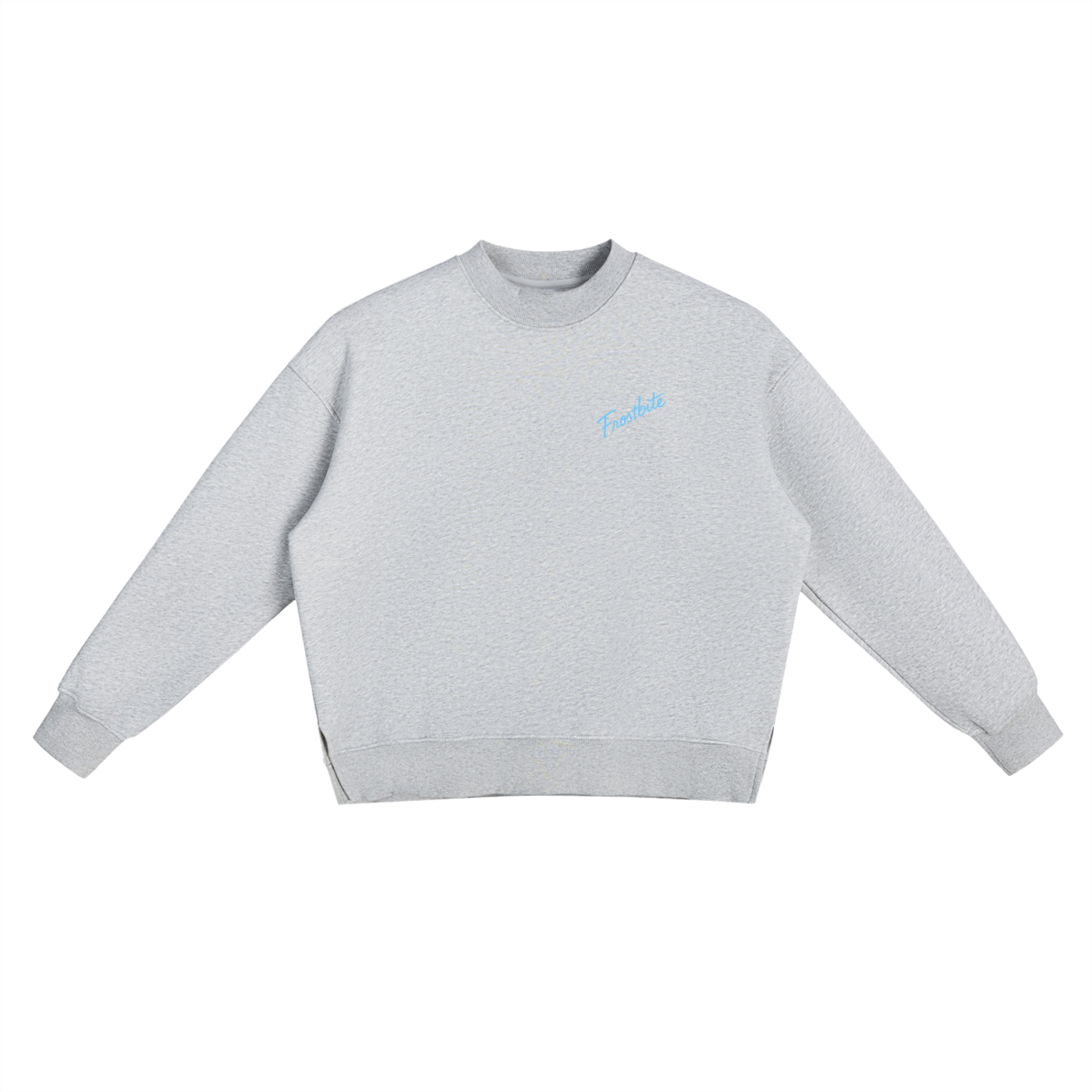Fleece Side Slit Crewneck Sweatshirt