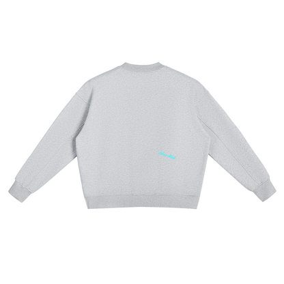 Fleece Side Slit Crewneck Sweatshirt