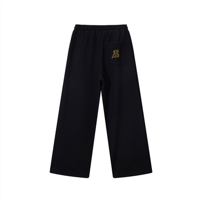 Contrast Tape Straight-Leg Sweatpants
