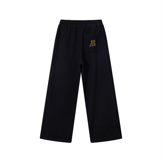 Contrast Tape Straight-Leg Sweatpants