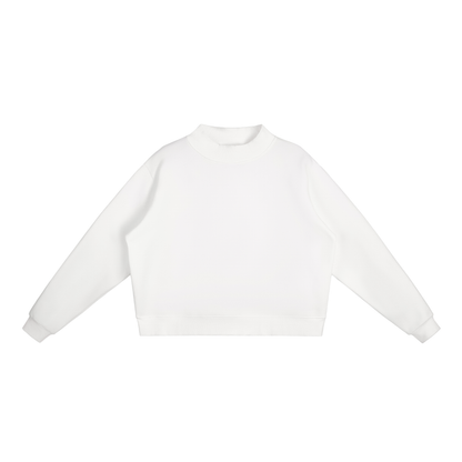 Essential Fleece Mid-Neck Crew Sweatshirt