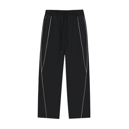 Reflection Striped Straight-Leg Sweatpants