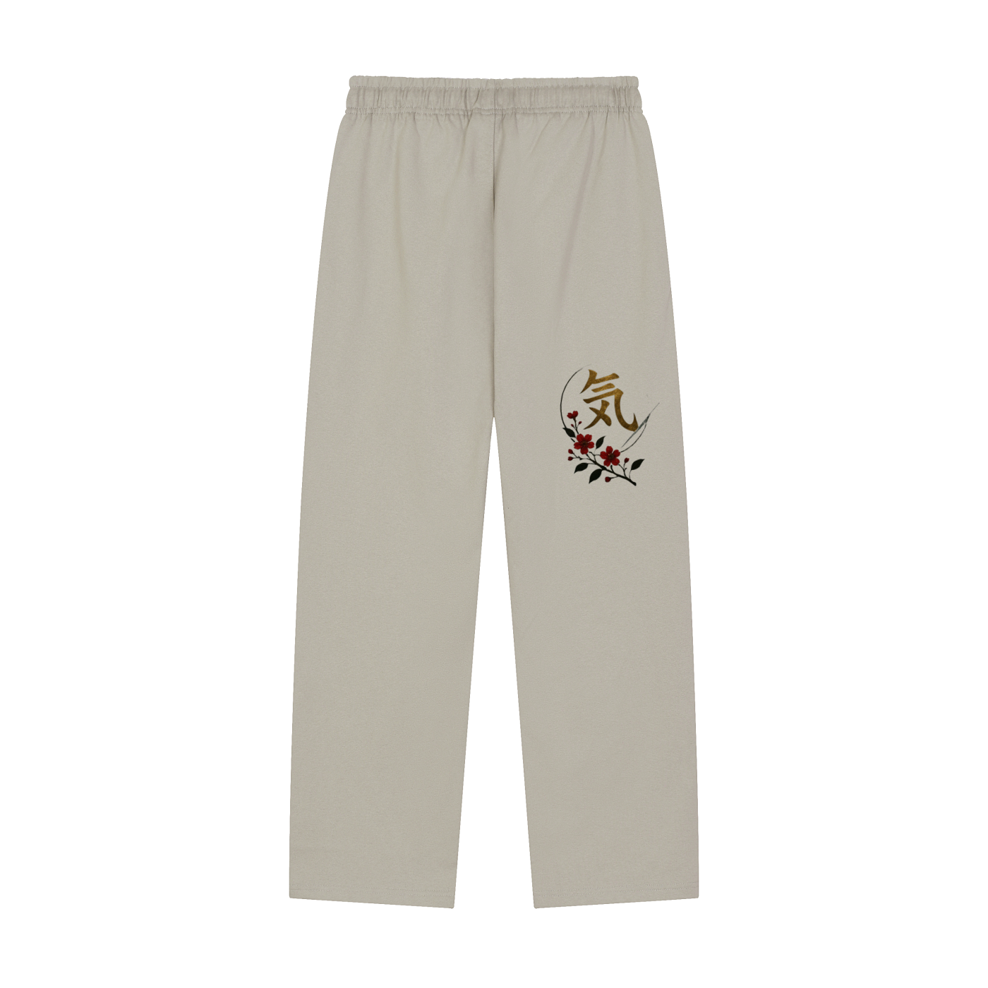 Solid Color Straight-Leg Sweatpants