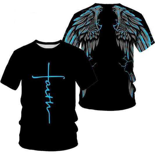Men's Casual Sports Couple Print T-shirt