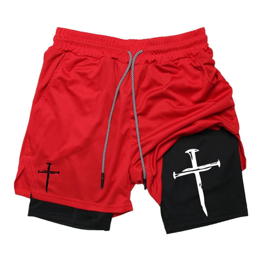 Funny Face Printed Sports Shorts