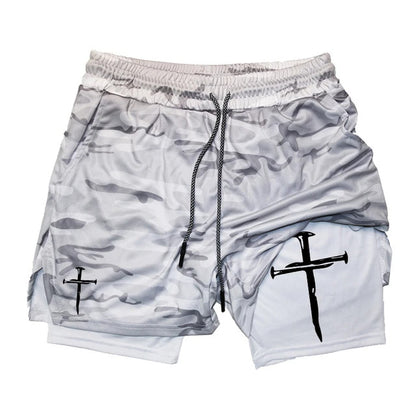 Funny Face Printed Sports Shorts