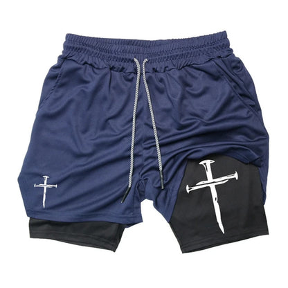 Funny Face Printed Sports Shorts