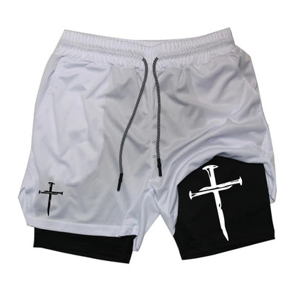 Funny Face Printed Sports Shorts