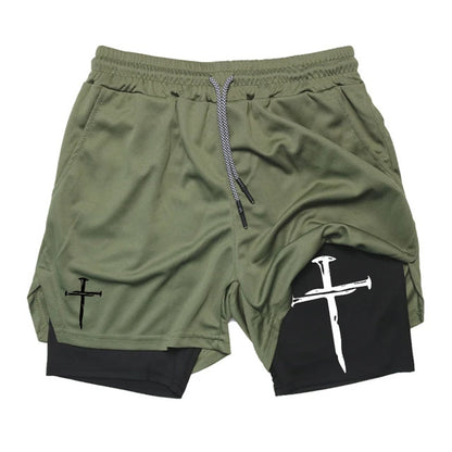 Funny Face Printed Sports Shorts