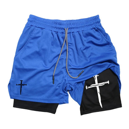 Funny Face Printed Sports Shorts