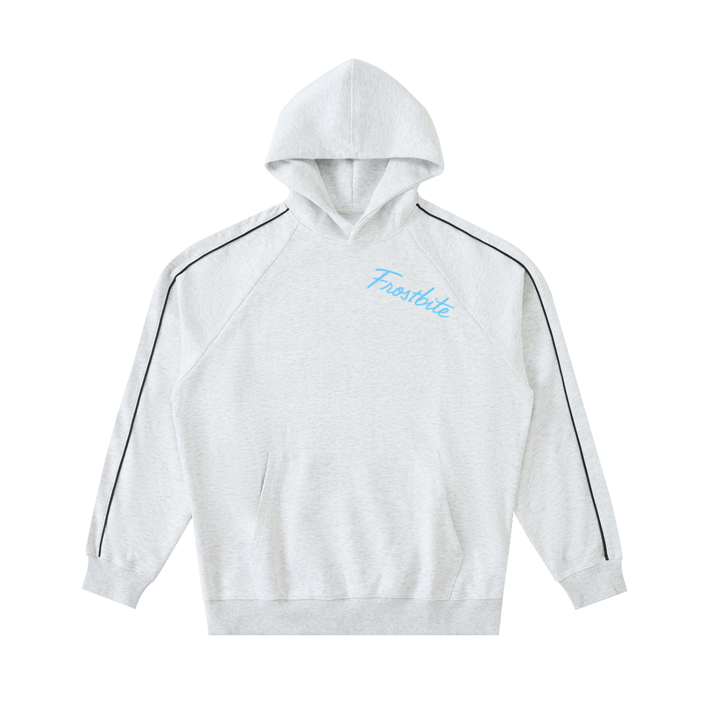 Contrast Piping Raglan Hoodie