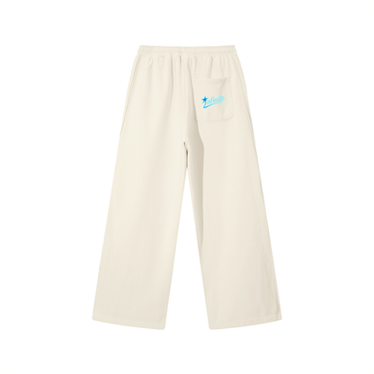 Contrast Tape Straight-Leg Sweatpants