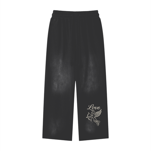 Effortless Athleisure Pure Cotton Handcrafted Monkey Wash Loose fit Sweatpants