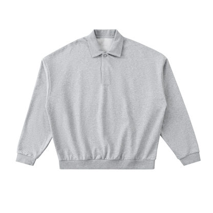 Heavyweight Fleece Polo Sweatshirt
