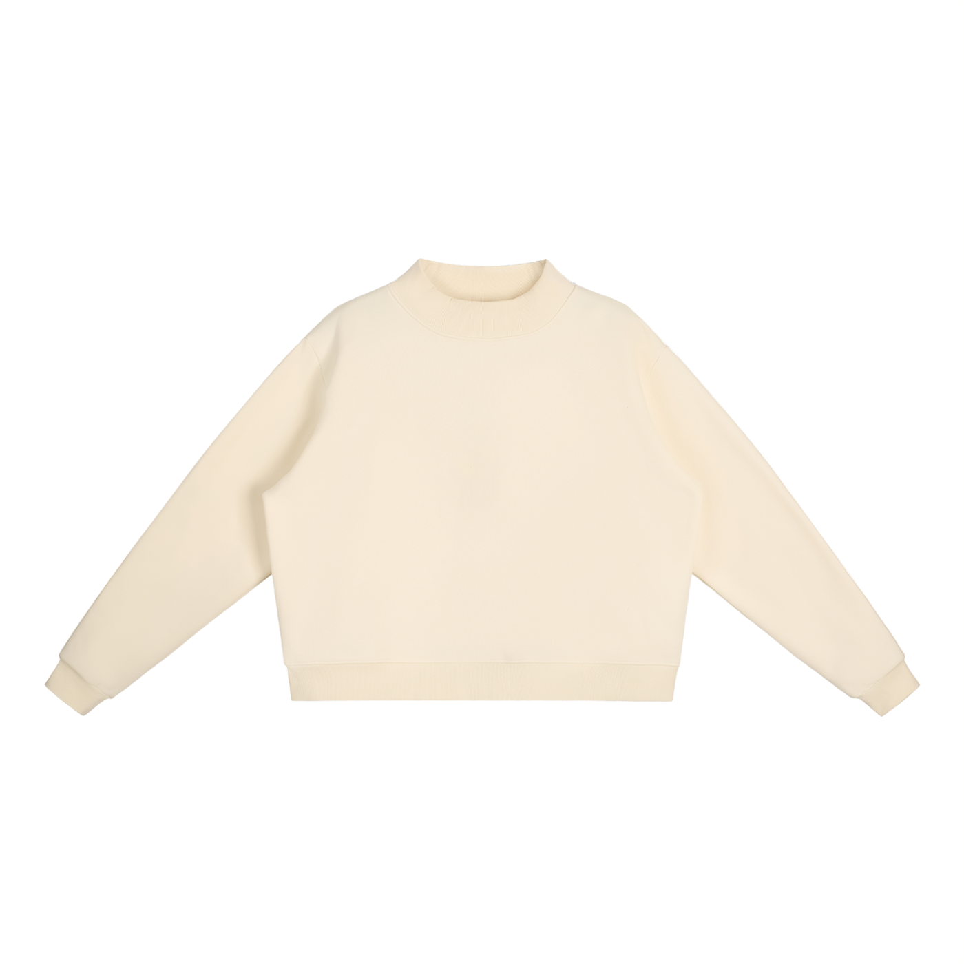 Essential Fleece Mid-Neck Crew Sweatshirt