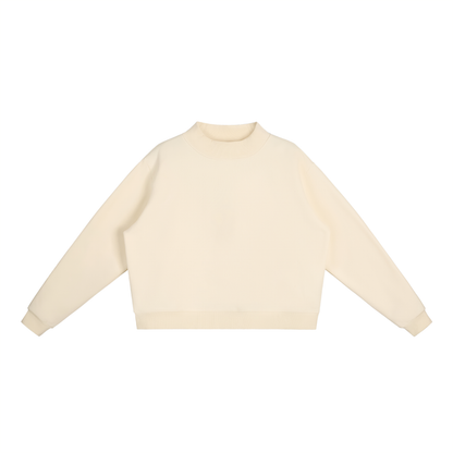 Essential Fleece Mid-Neck Crew Sweatshirt