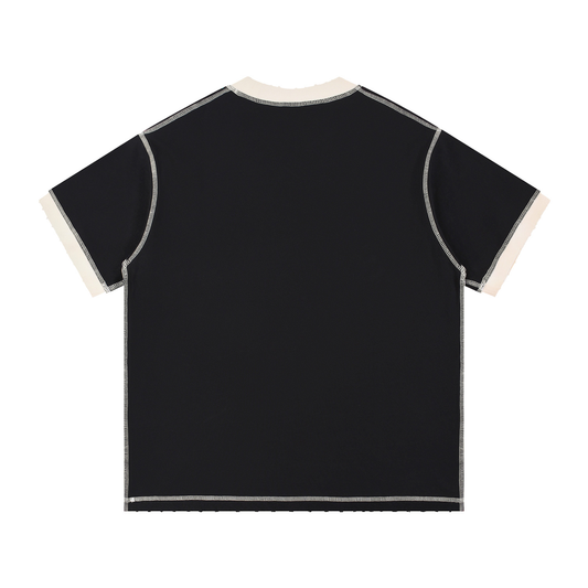 Contrast-Stitched Cotton T-Shirt