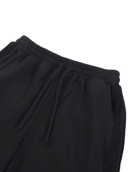 Contrast Tape Straight-Leg Sweatpants